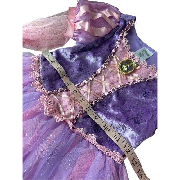 Disney Store Girls Rapunzel Costume Tangled Size 9-10 - Picture 5 of 8